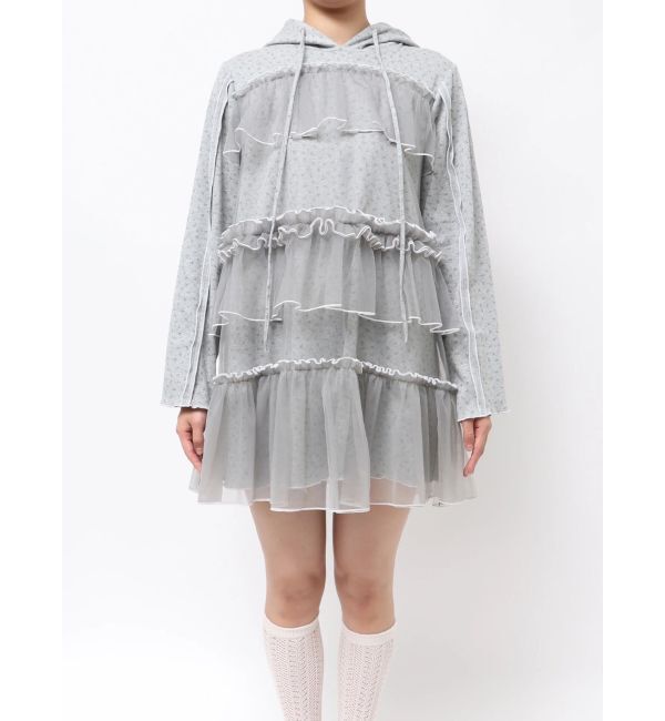 merry jenny「ミルキーアイレットチュールワンピース」|ワンピース|