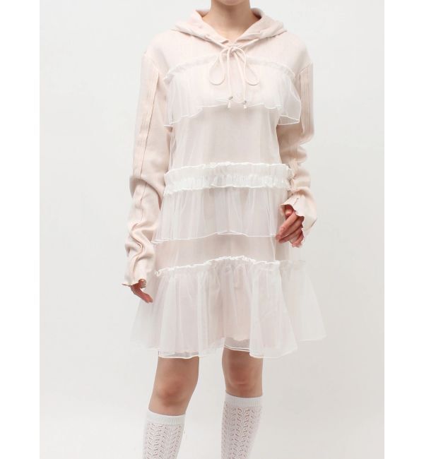 merry jenny「ミルキーアイレットチュールワンピース」|ワンピース|