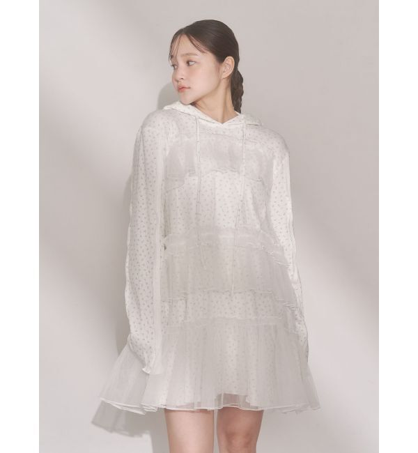 merry jenny「ミルキーアイレットチュールワンピース」|ワンピース|