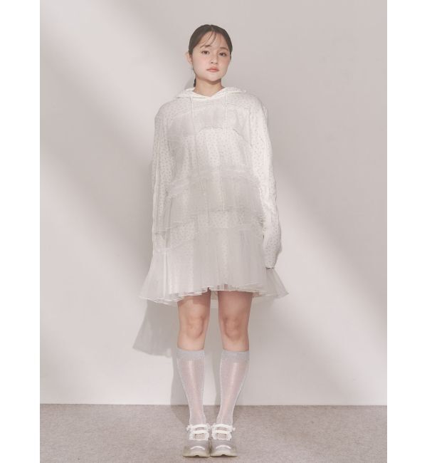 merry jenny「ミルキーアイレットチュールワンピース」|ワンピース|