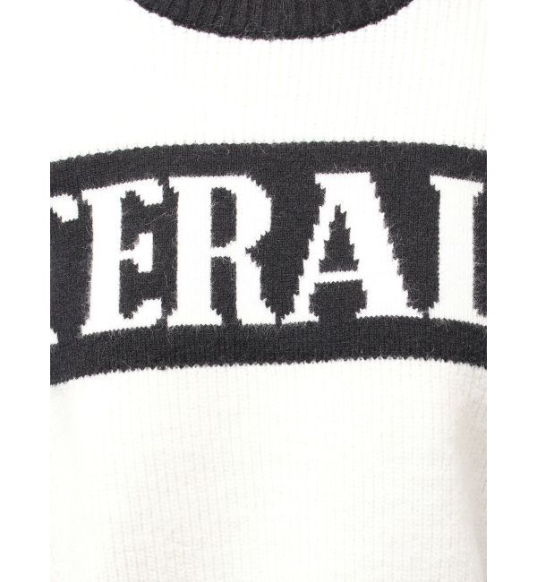 GYDA「LITERALLYボーダーショートニットトップス」|ニット・セーター|