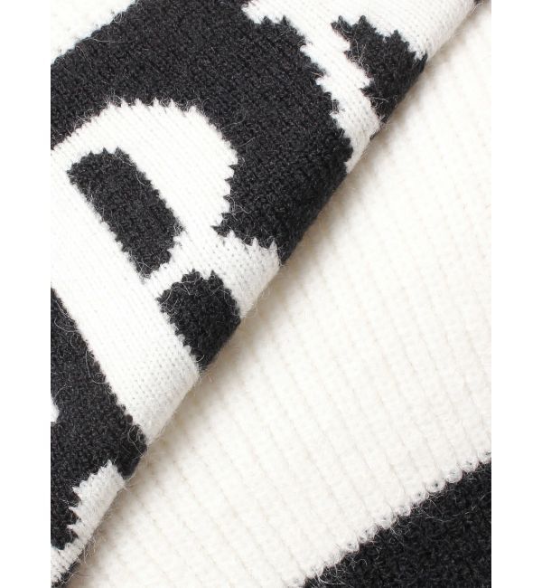 GYDA「LITERALLYボーダーショートニットトップス」|ニット・セーター|