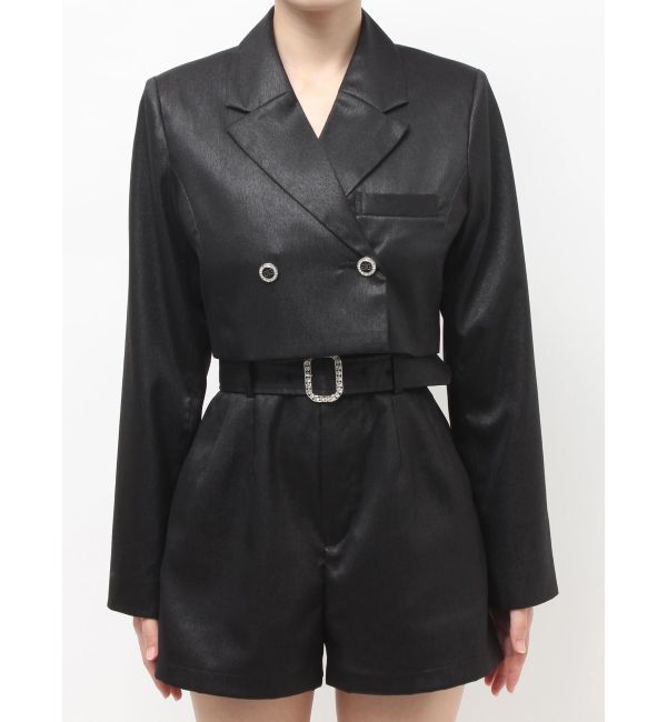 GYDA「Symmetry GYDA GLITTERジャケット」|テーラードジャケット|