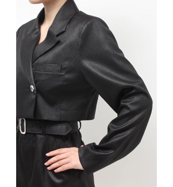 GYDA「Symmetry GYDA GLITTERジャケット」|テーラードジャケット|