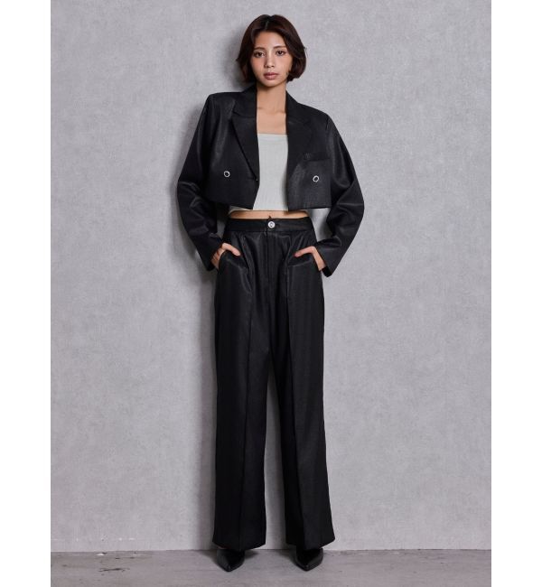 GYDA「Symmetry GYDA GLITTERジャケット」|テーラードジャケット|