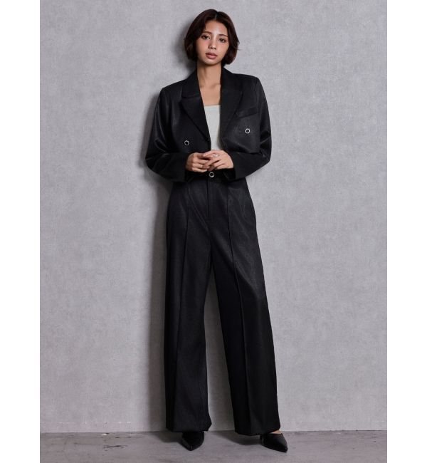 GYDA「Symmetry GYDA GLITTERジャケット」|テーラードジャケット|