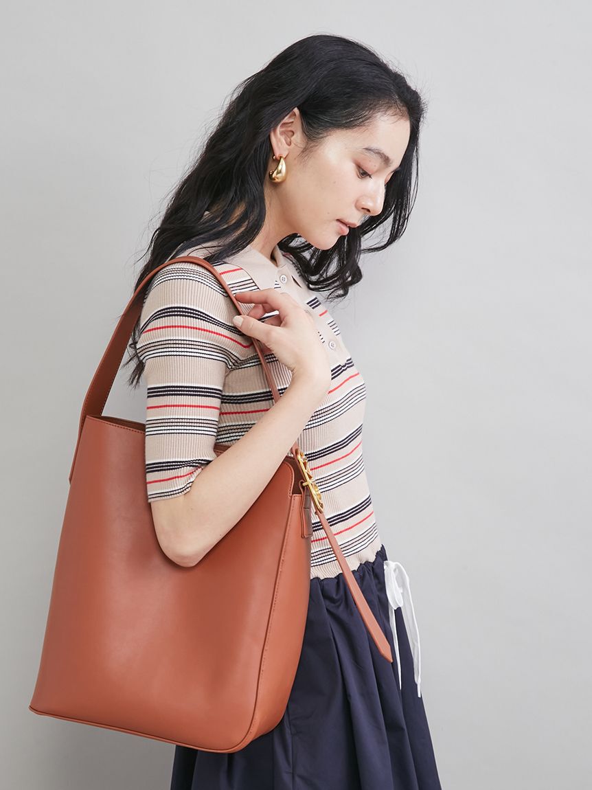 Mila Owen「バックルモチーフバケットバッグ」|ショルダー・メッセンジャー|