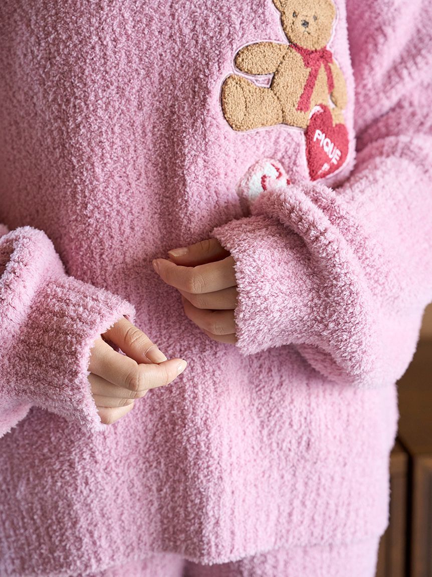 gelato pique「【ONLINE限定】ベビモコベアさがらプルオーバー＆ロングパンツセット」|ルームウェア|