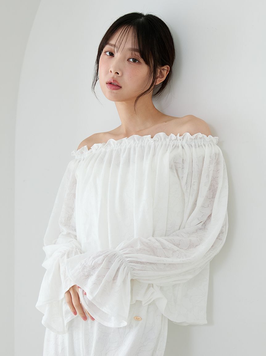 gelato pique「さくらレーシージャガードプルオーバー」|ルームウェア|