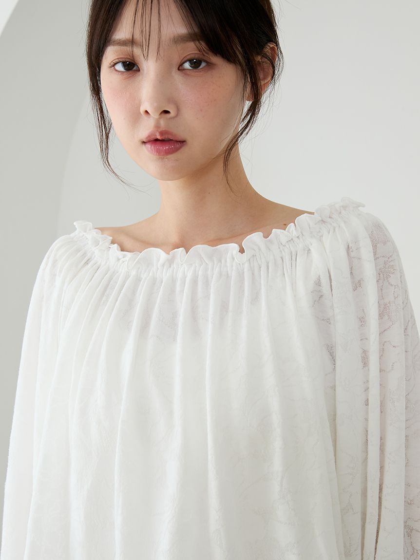 gelato pique「さくらレーシージャガードプルオーバー」|ルームウェア|