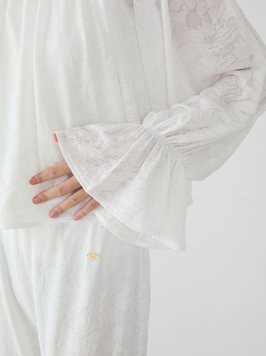 gelato pique「さくらレーシージャガードプルオーバー」|ルームウェア|