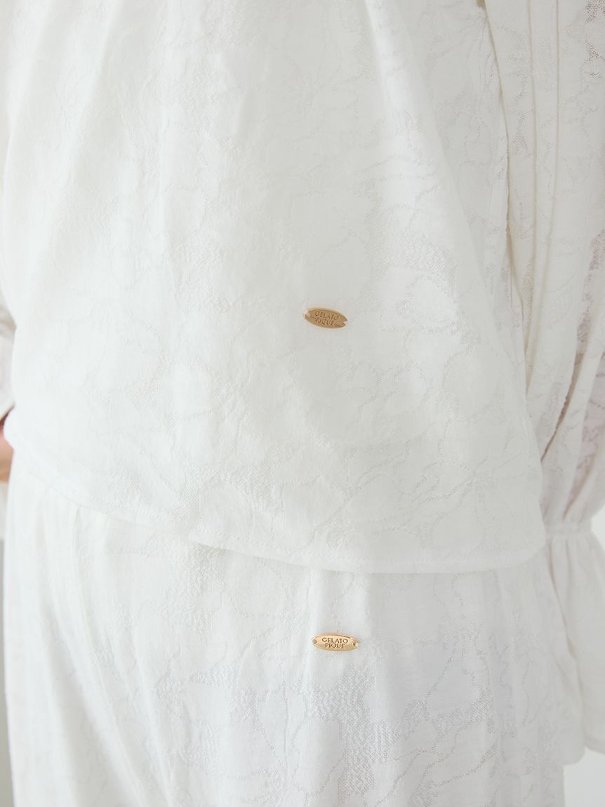 gelato pique「さくらレーシージャガードプルオーバー」|ルームウェア|