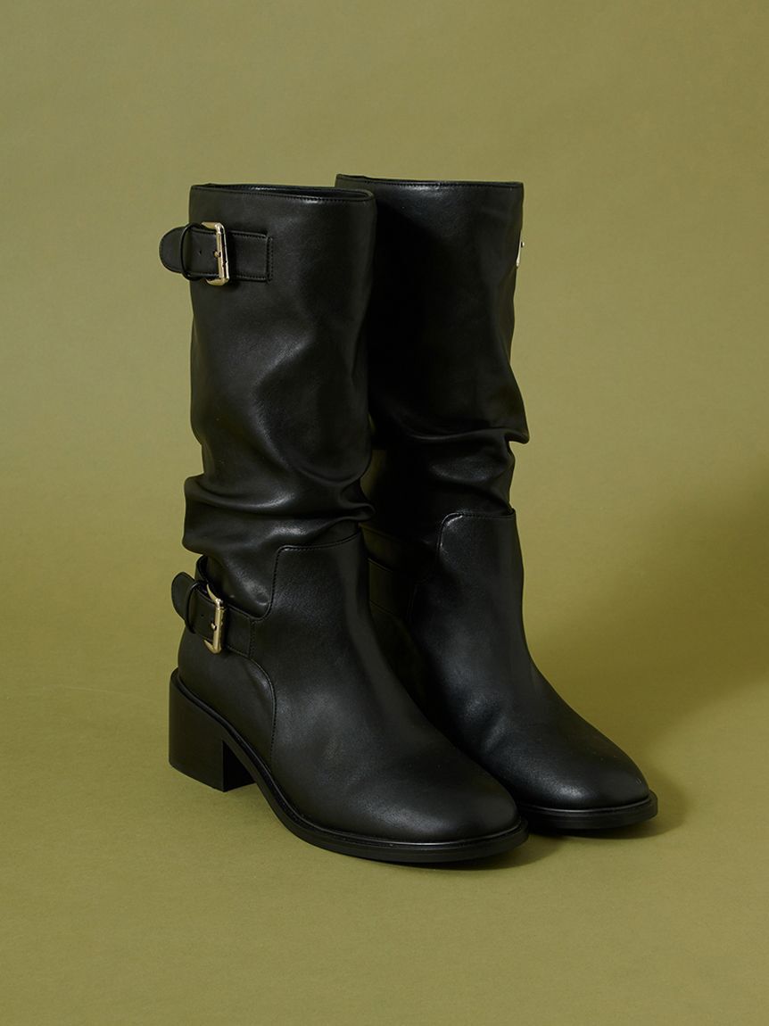SNIDEL「ルーズバックルショートブーツ」|ショートブーツ|