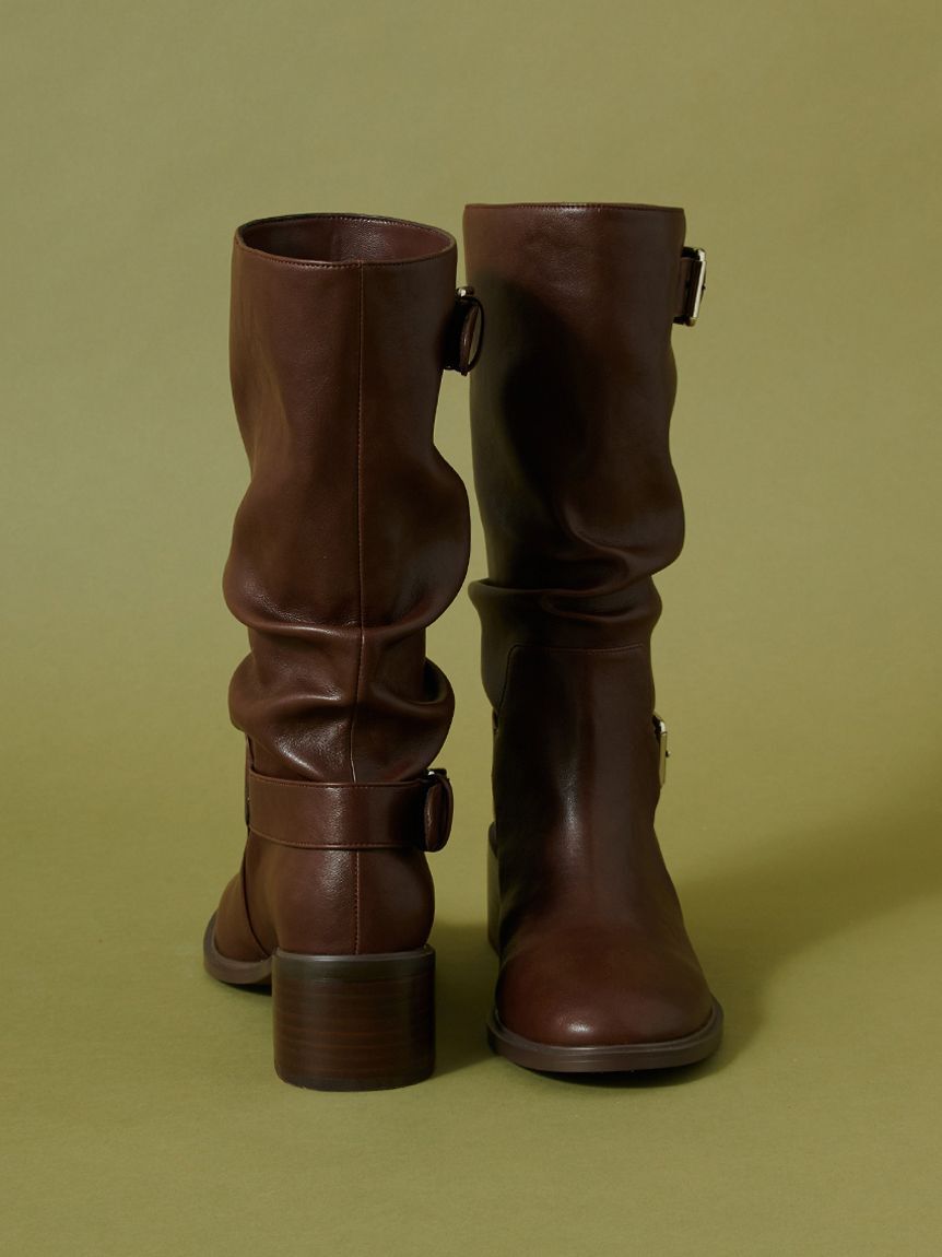 SNIDEL「ルーズバックルショートブーツ」|ショートブーツ|