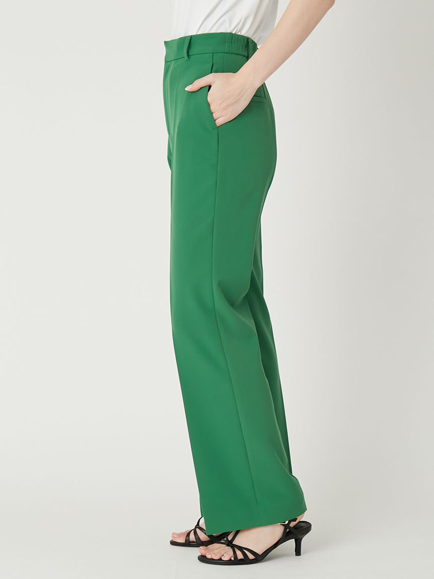 FRAY I.D「【00サイズあり】センタープレスセミフレアーパンツ／ウォッシャブル・防シワ・接触冷感」|チノ|