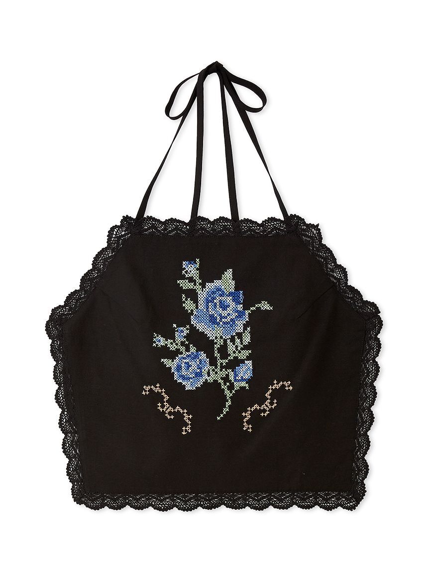 LILY BROWN「フラワークロスステッチホルターキャミビスチェ」|ベスト・ジレ|