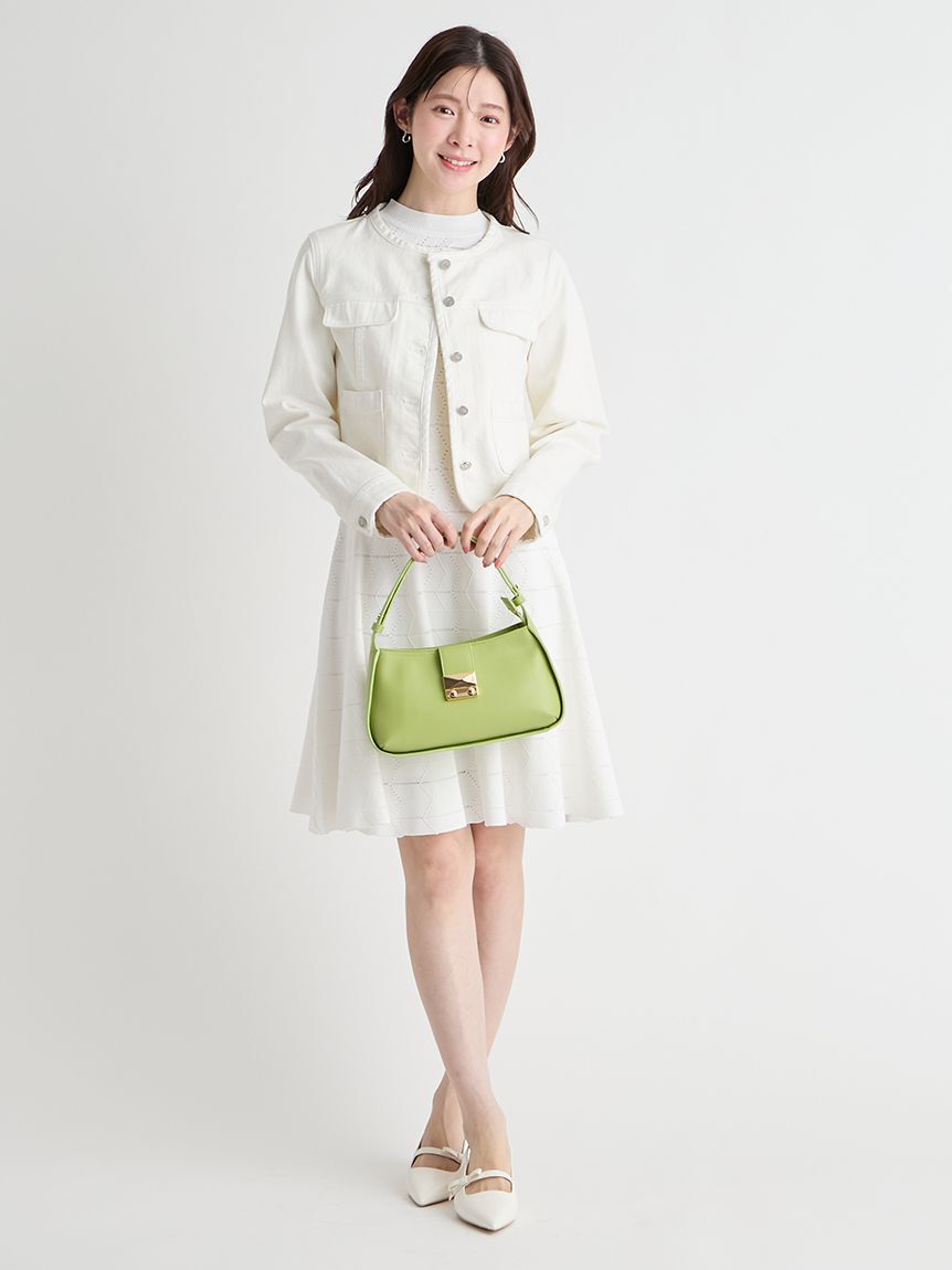 CELFORD「ノーカラーデニムジャケット」|デニムジャケット|