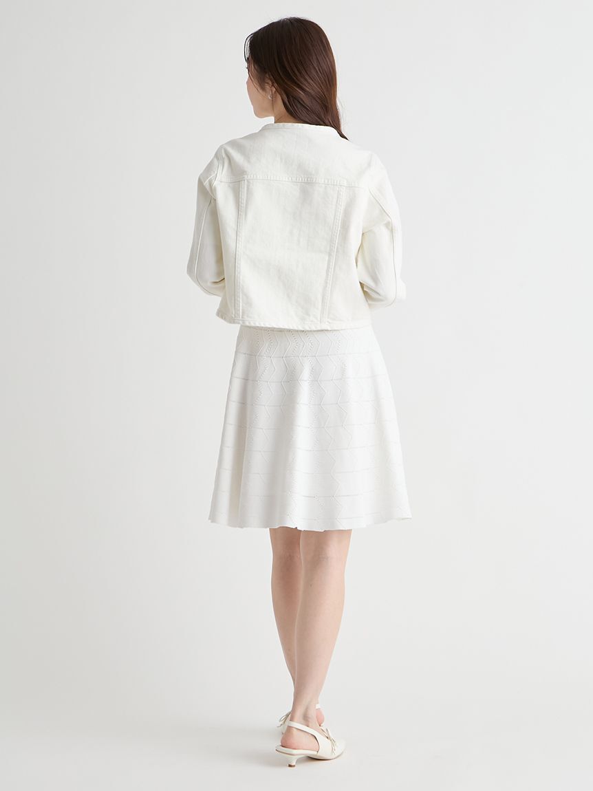 CELFORD「ノーカラーデニムジャケット」|デニムジャケット|