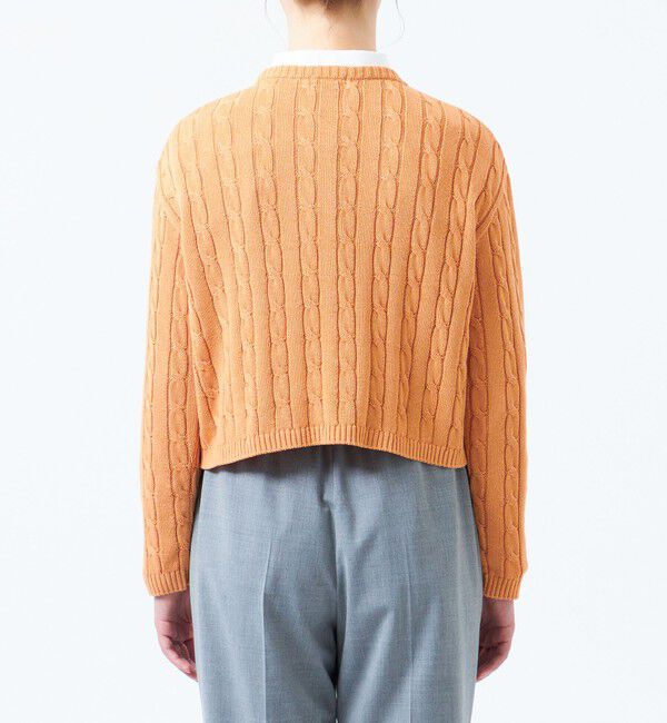 MACKINTOSH PHILOSOPHY「クロップドケーブルニット」|ニット・セーター|