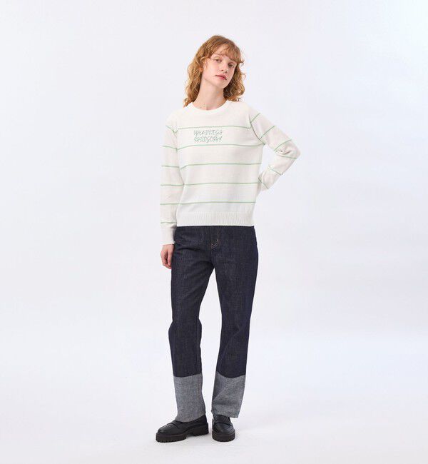 MACKINTOSH PHILOSOPHY「ライティングロゴボーダーニット」|ニット・セーター|