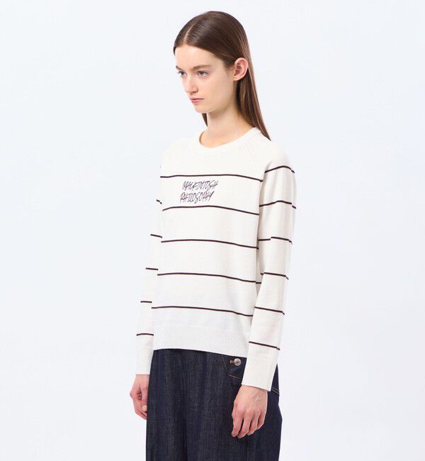 MACKINTOSH PHILOSOPHY「ライティングロゴボーダーニット」|ニット・セーター|