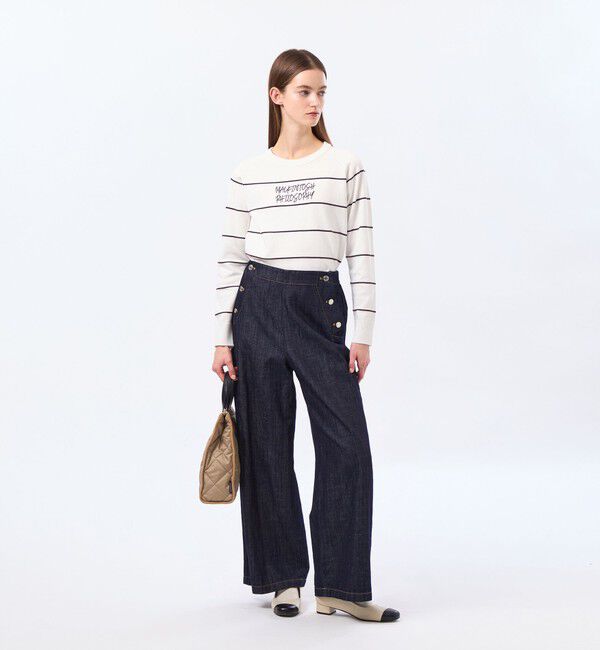 MACKINTOSH PHILOSOPHY「ライティングロゴボーダーニット」|ニット・セーター|