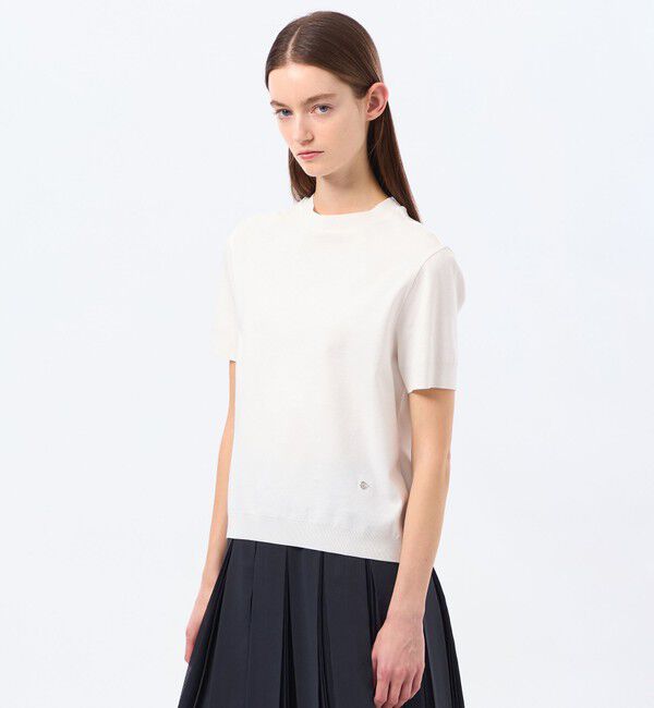 MACKINTOSH PHILOSOPHY「シルキーコットンハイゲージニット」|ニット・セーター|オフホワイト