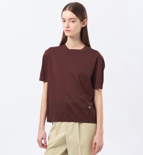 MACKINTOSH PHILOSOPHY「シルキーコットンハイゲージニット」|ニット・セーター|ブラウン