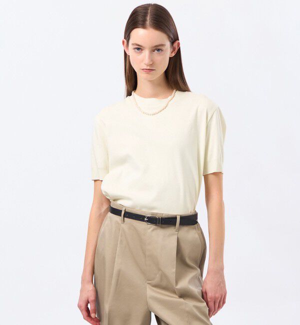 MACKINTOSH PHILOSOPHY「シルキーコットンハイゲージニット」|ニット・セーター|イエロー