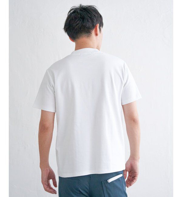 IKKA LOUNGE「ポンチクルーネックジャケットTシャツ」|Tシャツ・カットソー|