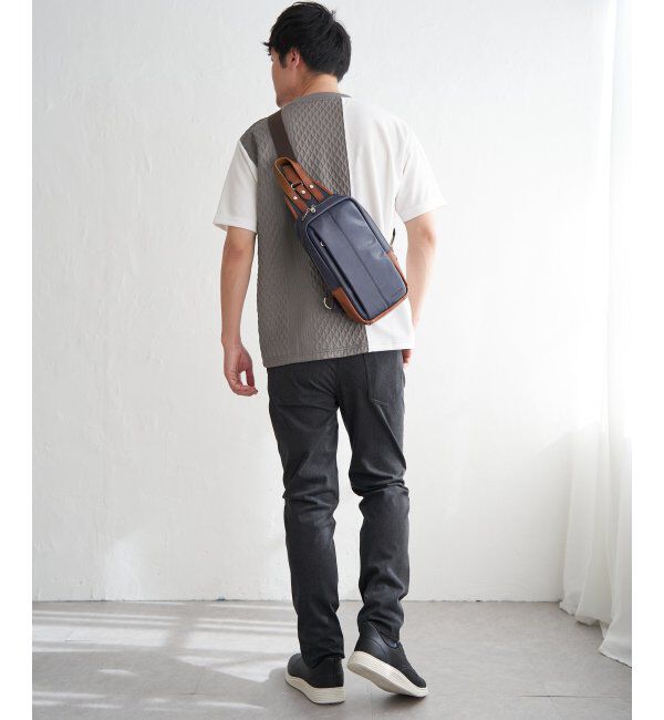 ikka「フクレジャカードワッフル切り替えTシャツ」|Tシャツ・カットソー|