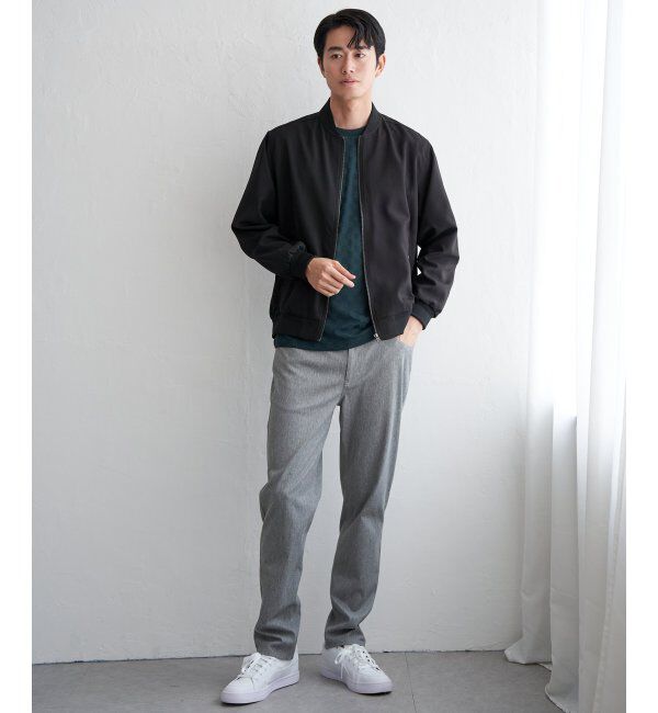 IKKA LOUNGE「リンクスジャカード市松ロンT」|Tシャツ・カットソー|