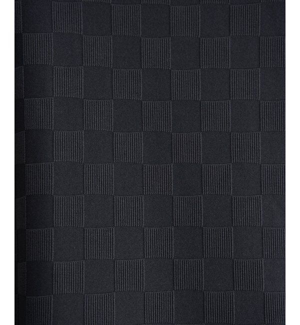 IKKA LOUNGE「リンクスジャカード市松ロンT」|Tシャツ・カットソー|