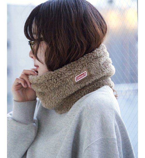 ikka「Coleman ボアネックウォーマー」|マフラー|