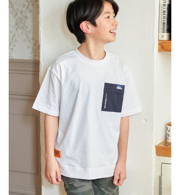 ikka kids「冷感異素材ポケ付きTシャツ（120~160cm）」|Tシャツ・カットソー|