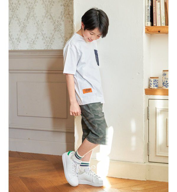 ikka kids「冷感異素材ポケ付きTシャツ（120~160cm）」|Tシャツ・カットソー|