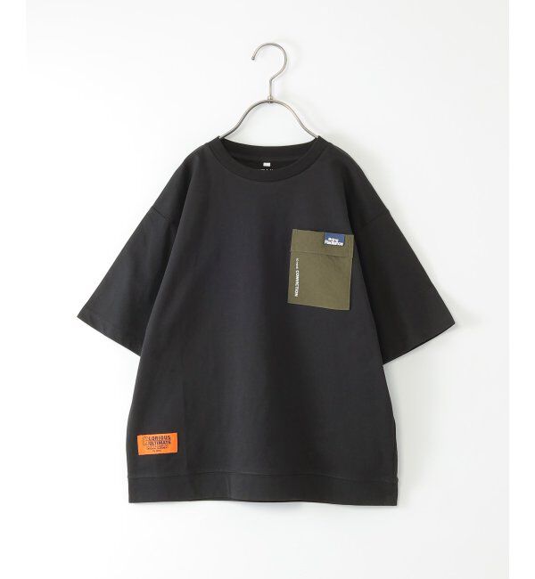 ikka kids「冷感異素材ポケ付きTシャツ（120~160cm）」|Tシャツ・カットソー|