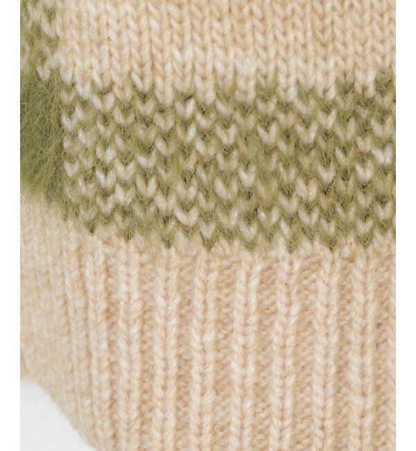 Lbc with Life「ジャカードフェザーチェックベスト」|ニット・セーター|