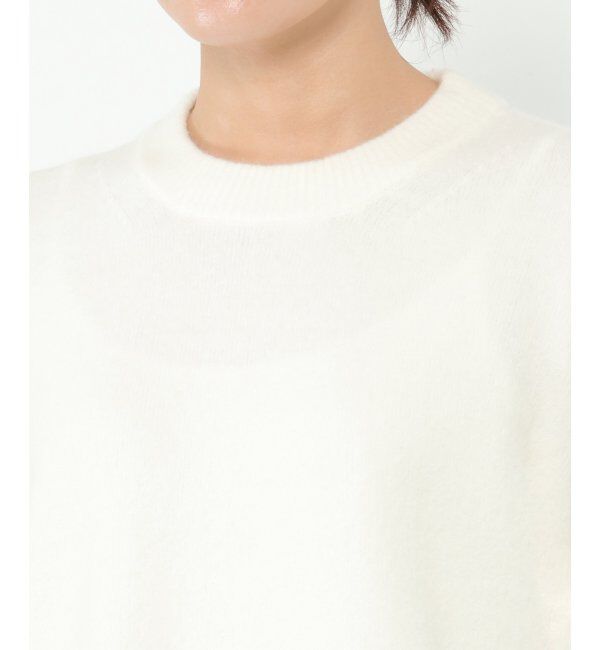 Lbc with Life「【洗える】アンゴラ混クルーニット」|カーディガン|