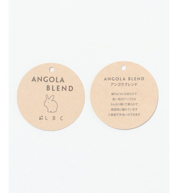 Lbc with Life「【洗える】アンゴラ混クルーニット」|カーディガン|