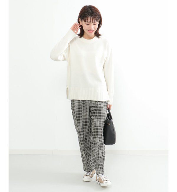 Lbc with Life「【洗える】アンゴラ混クルーニット」|カーディガン|