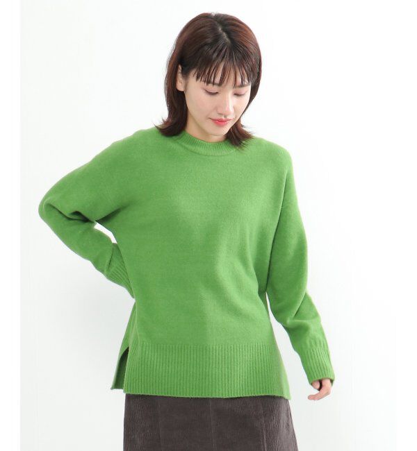 Lbc with Life「【洗える】アンゴラ混クルーニット」|カーディガン|