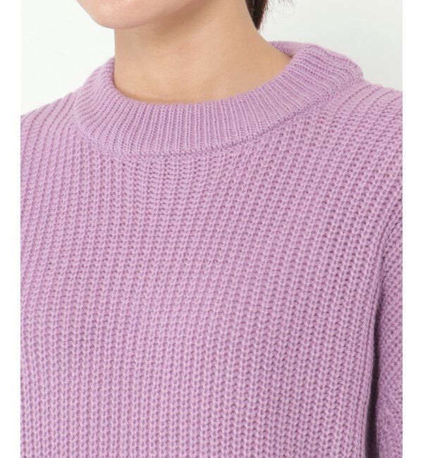 Lbc with Life「畦ビッグシルエットカラーニット」|カーディガン|