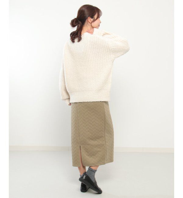 Lbc with Life「ふんわりケーブルニット」|カーディガン|