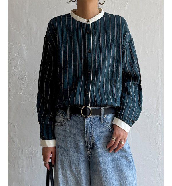 Lbc with Life「クレリックパイピングシャツ」|シャツ・ブラウス|