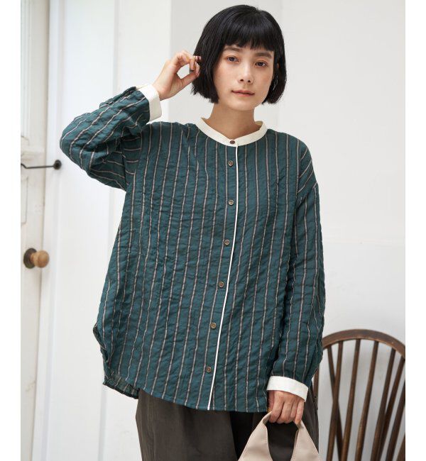 Lbc with Life「クレリックパイピングシャツ」|シャツ・ブラウス|