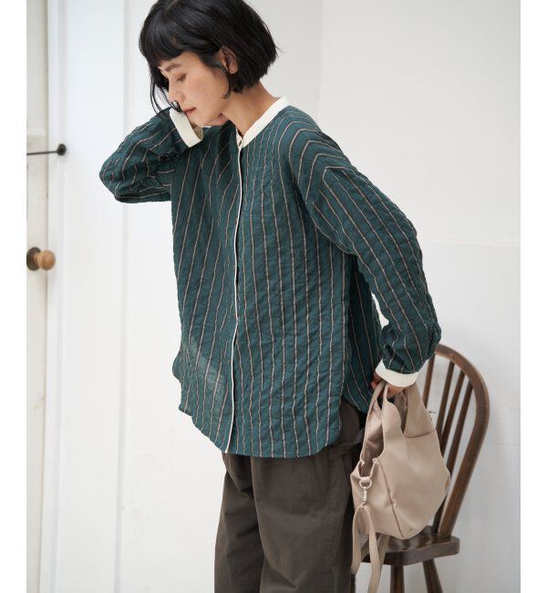 Lbc with Life「クレリックパイピングシャツ」|シャツ・ブラウス|