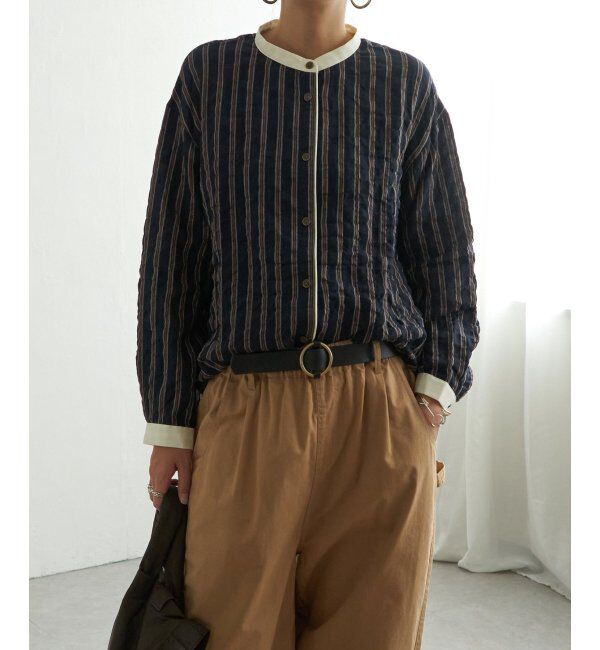 Lbc with Life「クレリックパイピングシャツ」|シャツ・ブラウス|