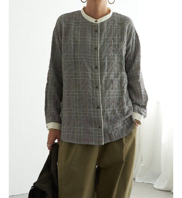 Lbc with Life「クレリックパイピングシャツ」|シャツ・ブラウス|