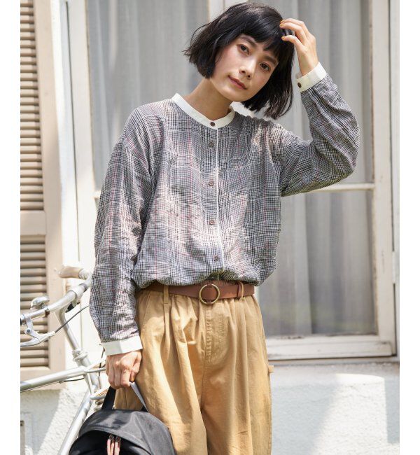 Lbc with Life「クレリックパイピングシャツ」|シャツ・ブラウス|